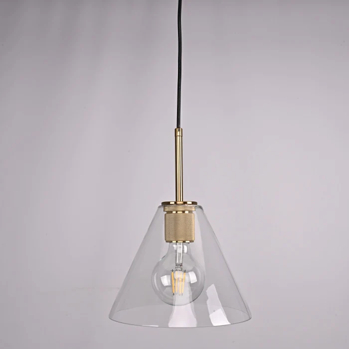 Подвесной светильник RH Utilitaire Funnel Pendant Brass ImperiumLoft