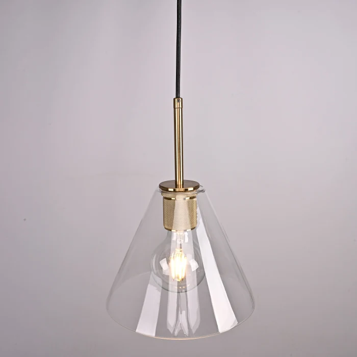 Подвесной светильник RH Utilitaire Funnel Pendant Brass ImperiumLoft