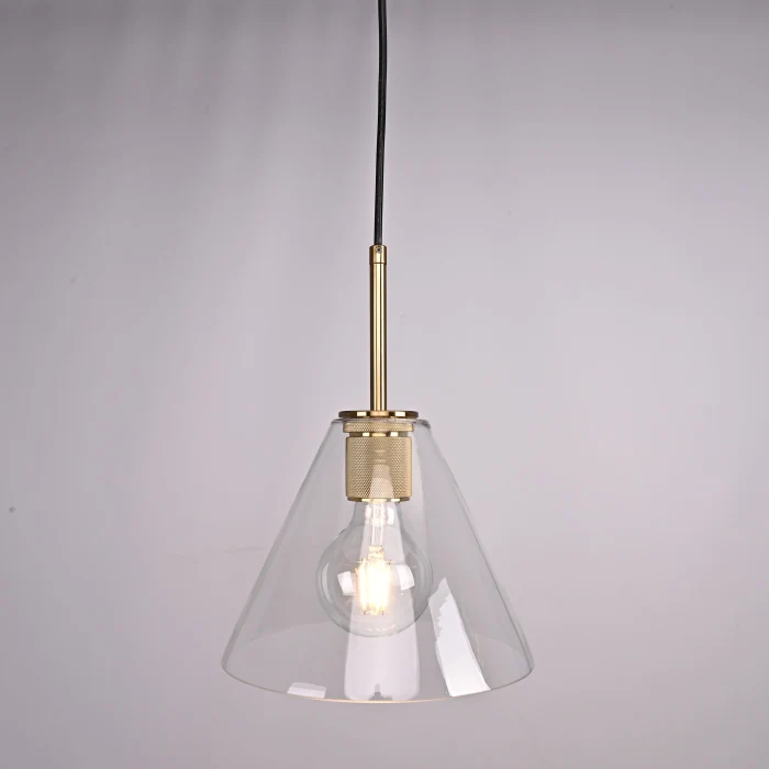 Подвесной светильник RH Utilitaire Funnel Pendant Brass ImperiumLoft