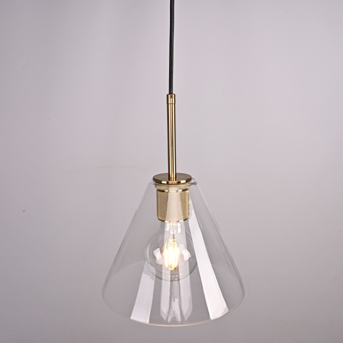 Подвесной светильник RH Utilitaire Funnel Pendant Brass ImperiumLoft