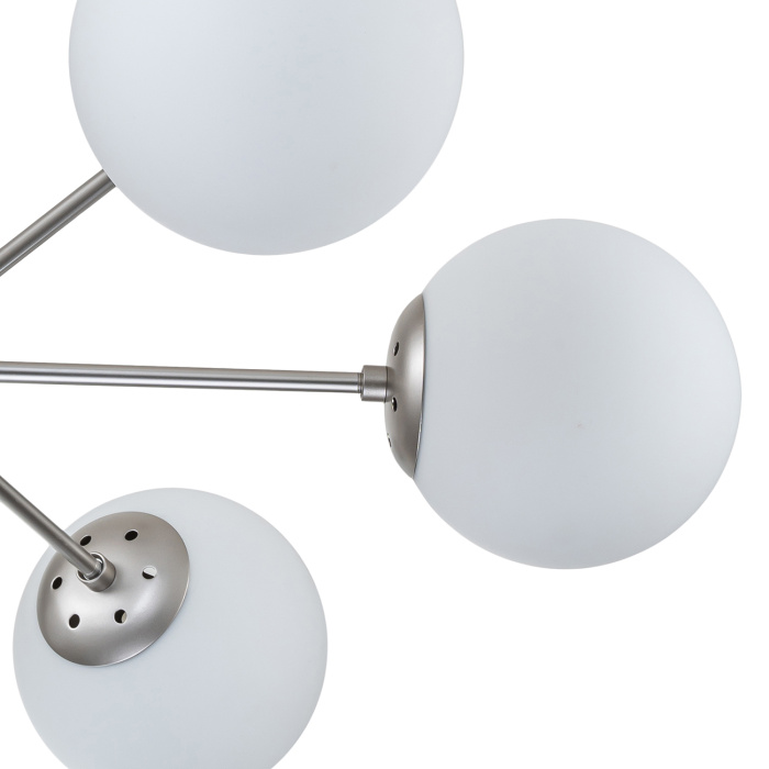 Потолочная люстра на штанге ETHEREAL ESCADA 2110/6P Nickel