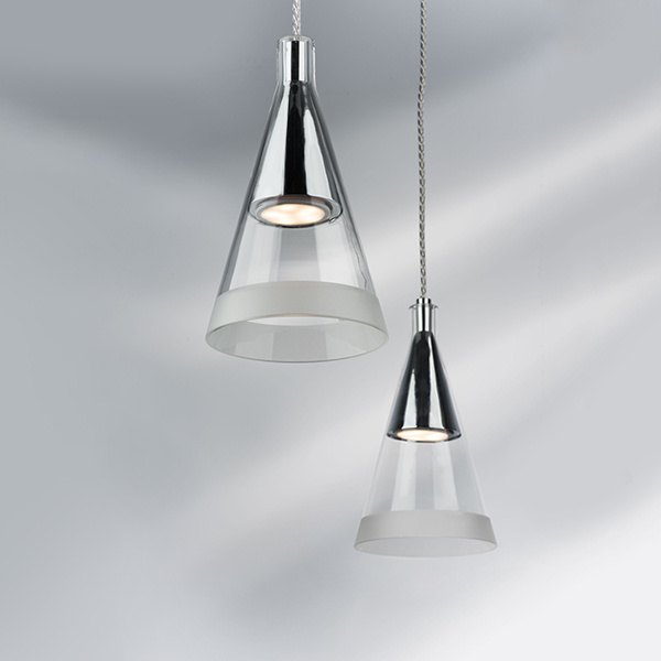 Светильник подвесной CONE 1х40W GU10 ХРОМ (в комплекте) 757019 (MD7938-1A )