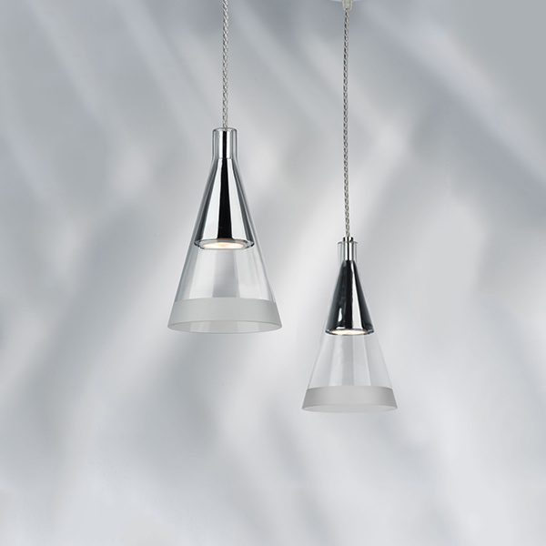 Светильник подвесной CONE 1х40W GU10 ХРОМ (в комплекте) 757019 (MD7938-1A )