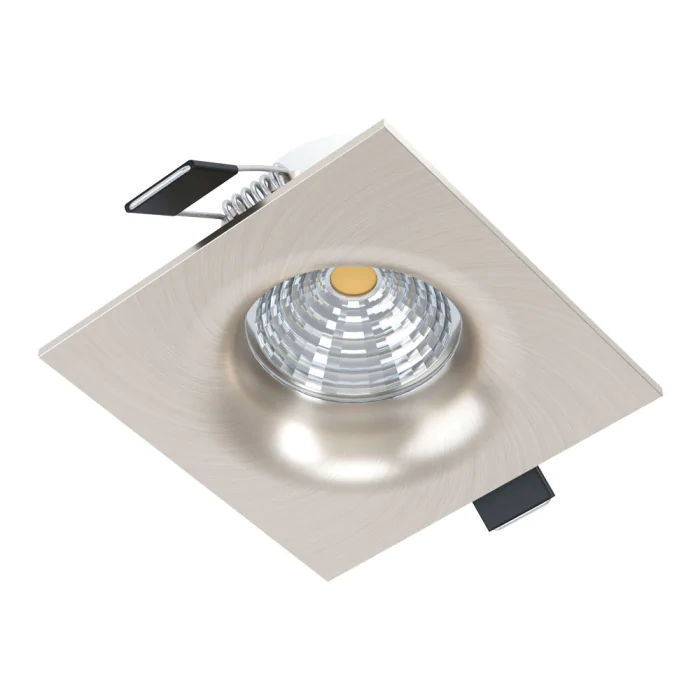 Светодиодный встраиваемый светильник SALICETO димм., 6W(LED), 380lm, 88х88, 3000K, алюминий, ник EGLO 98472