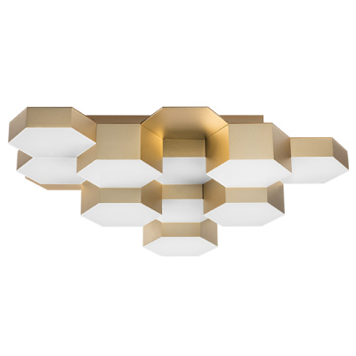 Светильник потолочный FAVO LED-60W 2880LM Satin Gold 4000K (в комплекте) 750123 (MX13003032-12А)