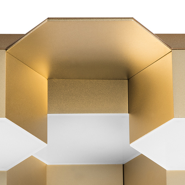 Светильник потолочный FAVO LED-60W 2880LM Satin Gold 4000K (в комплекте) 750123 (MX13003032-12А)