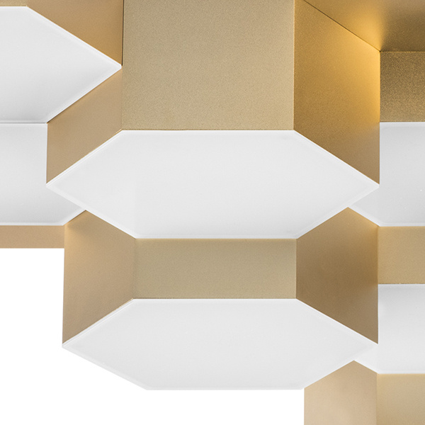 Светильник потолочный FAVO LED-60W 2880LM Satin Gold 4000K (в комплекте) 750123 (MX13003032-12А)
