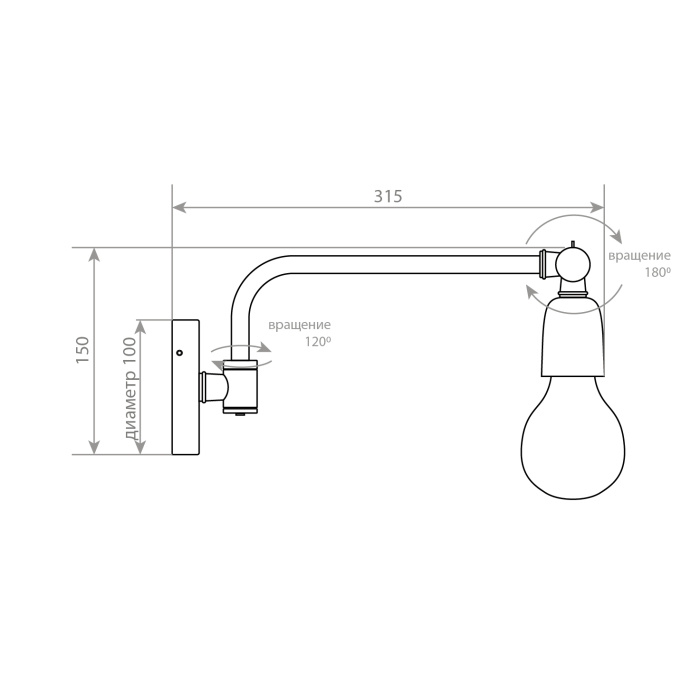 Светильник настенный Covali WL-30586