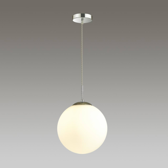 Подвесной светильник 4543/1 SUSPENTIONI LN21 228 хром, белый Подвес E27 60W L провода 1500мм 220V SUMMER