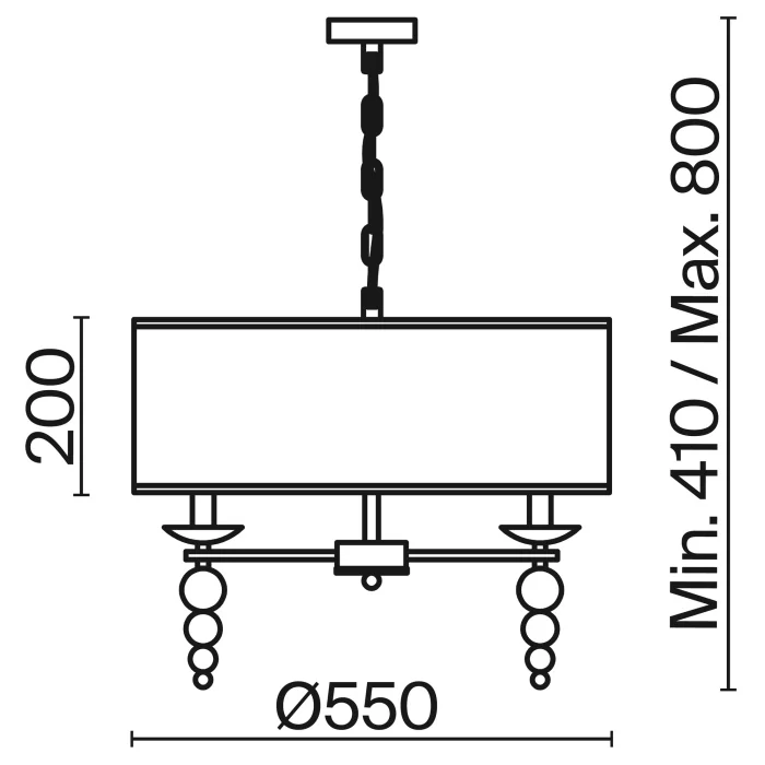 Подвесная люстра Freya Side FR1009PL-06BS