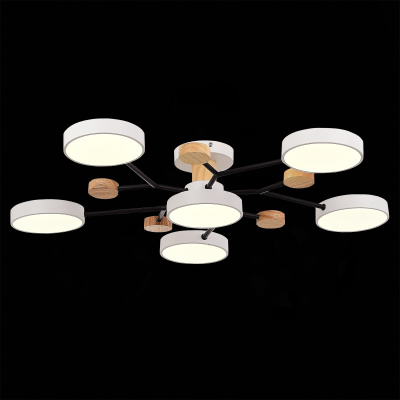 Светильник потолочный Белый/Белый LED 6*12W 3000K/4500K/6000K SLE6006-502-06