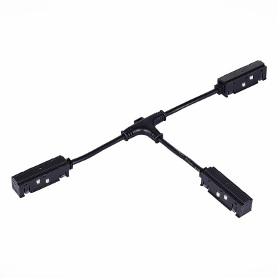 Коннектор питания T-образный для магнитного шинопровода ST-Luce Черный ST006.459.00