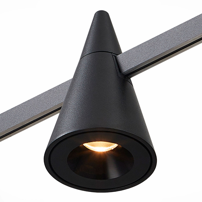 Магнитный трековый светильник FARM Черный LED 1*5W 4000K 325Lm Ra90 60 IP20 D70xH115 2 ST813.446.05