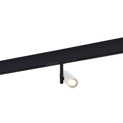 Магнитный трековый светильник Белый LED 1*8W 3000K 550Lm Ra>90 36° IP20 D42xH135 48VV ST808.536.08