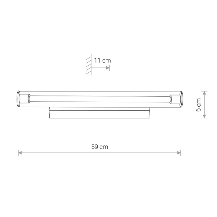 Настенный светильник Nowodvorski Ion Led M Chrome 8171