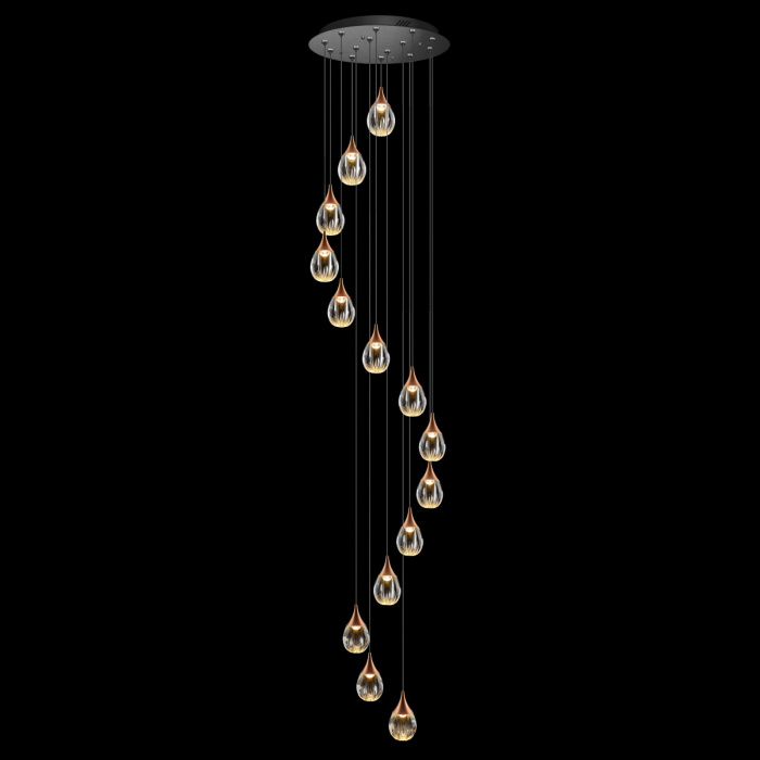 Подвесной светильник Delight Collection Stilla MD24001004-14A copper/clear