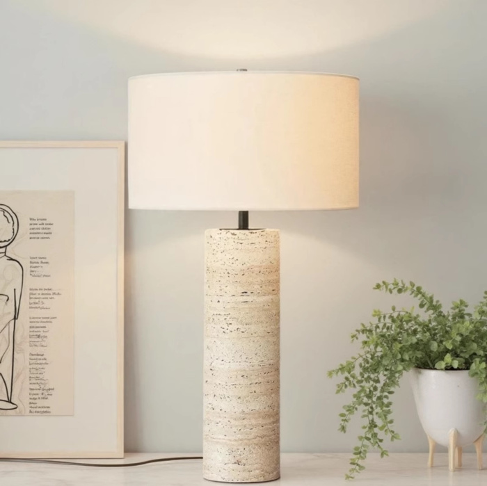 Настольная лампа Delight Collection Stone Table Lamp 5003T travertine