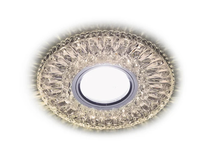 Встраиваемый точечный светильник MR16 со светодиодной подсветкой Ambrella light S380 CL/WW