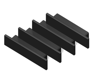 Заглушка для накладного алюминиевого профиля GP1800 (комплект 4шт) Ambrella light GP8451