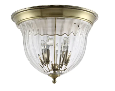 Светильник потолочный Crystal Lux JUGO PL4 BRONZE/TRANSPARENTE