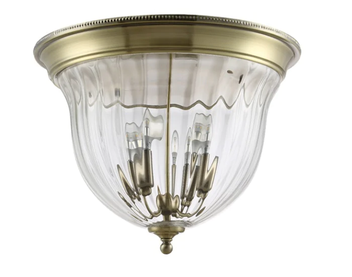 Светильник потолочный Crystal Lux JUGO PL4 BRONZE/TRANSPARENTE