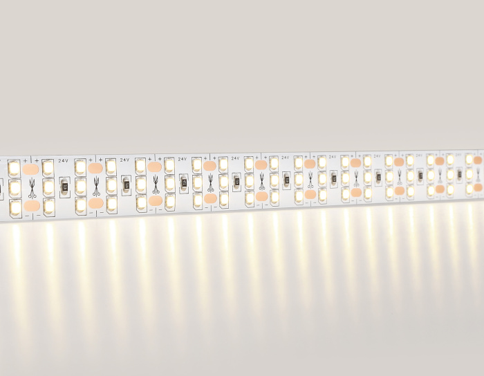 Светодиодная лента трехрядная Ambrella Light GS3901 2835 324Led /26W m/ 24V IP20 3000K 5m Ambrella light GS3901