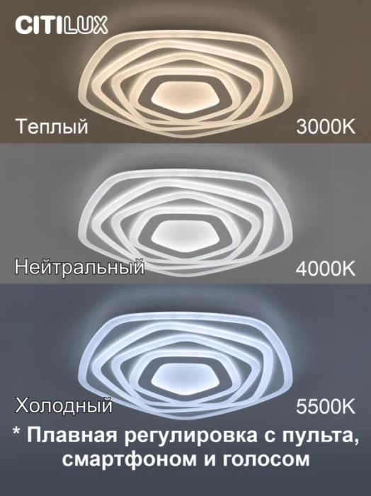 Потолочный светильник Citilux Триест Смарт CL737A54E