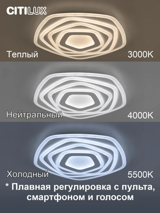 Потолочный светильник Citilux Триест Смарт CL737A54E