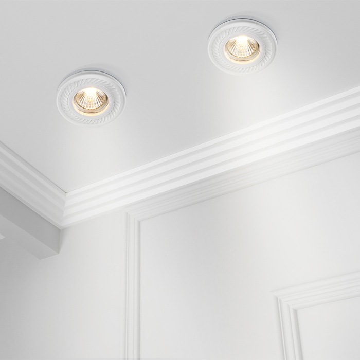 Встраиваемый светильник Maytoni Gyps classic DL283-1-01-W