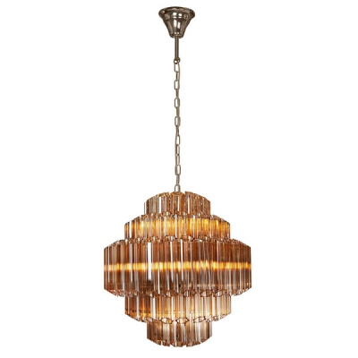 Подвесная люстра iLamp Destiny MD0267-7B CHROME+BROWN