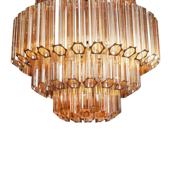 Подвесная люстра iLamp Destiny MD0267-7B CHROME+BROWN