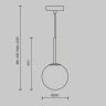 Подвесной светильник Maytoni Basic form MOD321PL-01B1