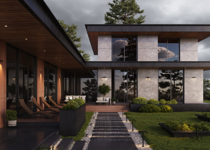 Садово-парковый светильник Maytoni Sleek O477FL-L2GF3K1