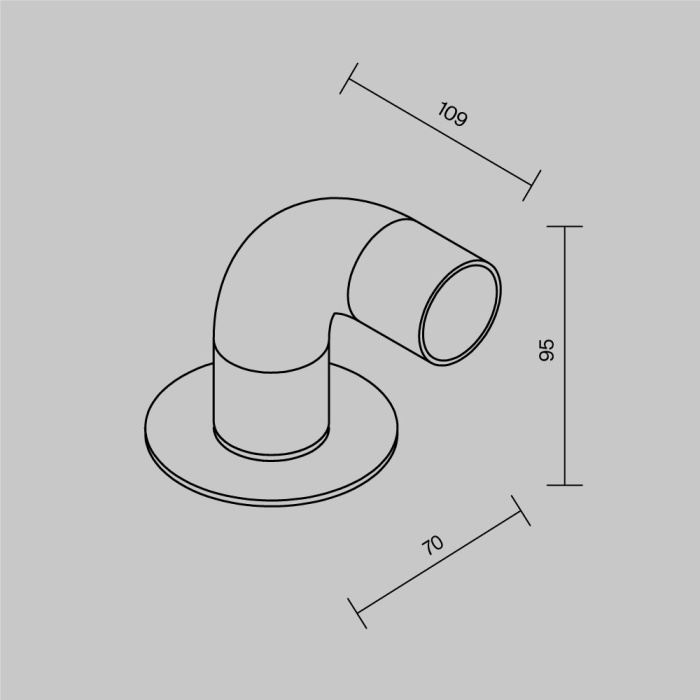 Садово-парковый светильник Maytoni Sleek O477FL-L2GF3K1