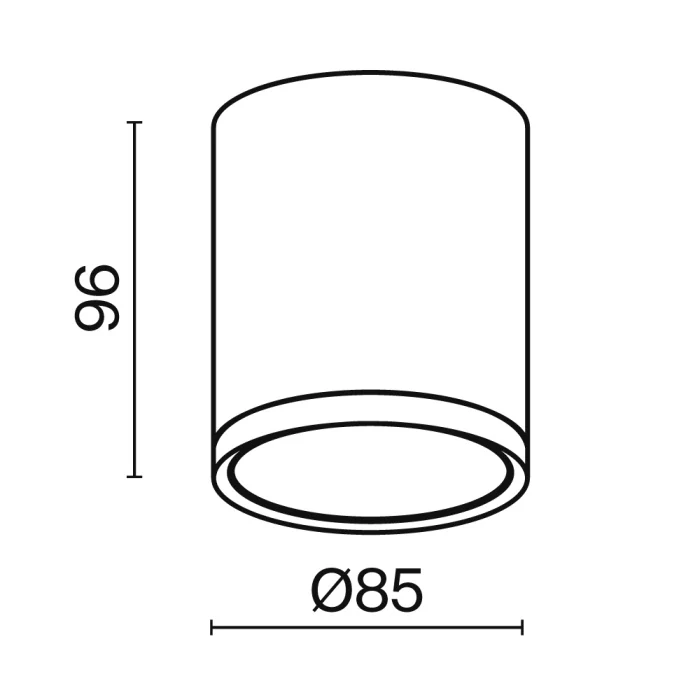 Потолочный светильник Maytoni Technical Hoop C086CM-GX53-MRD-BG