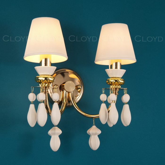 Бра Cloyd LOTTIE-B W2 - белая керамика (арт.20337)