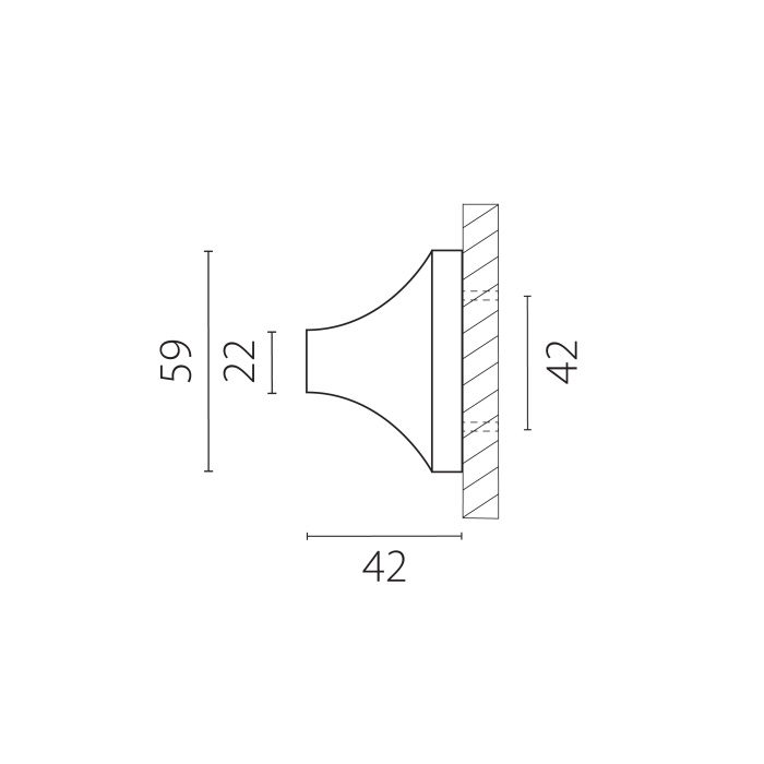 Боковые крепления (2 шт.) д/силикон. профиля-трубы D18 мм д/LED ленты Profiled 441890