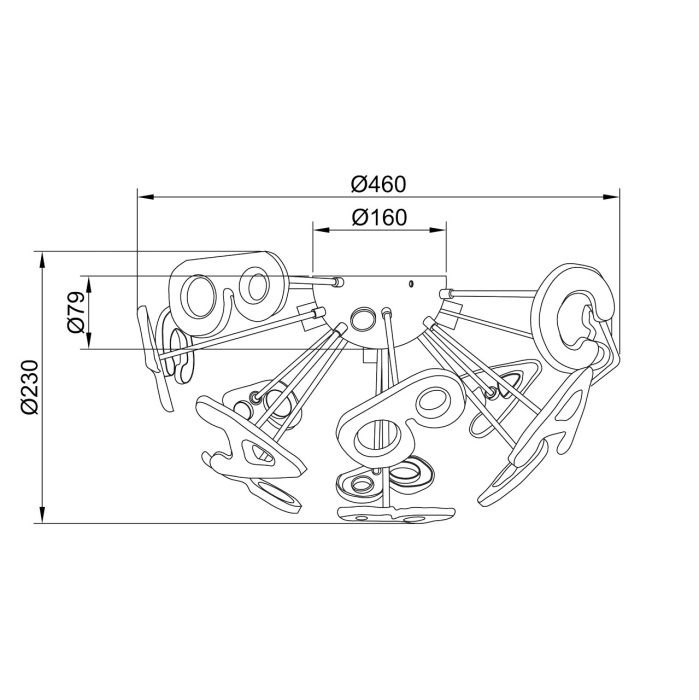 Люстра потолочная Улыбка MW-LIGHT 365013705