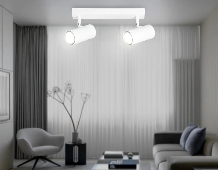 Накладной поворотный спот со сменной лампой GU10 Ambrella light TA13177