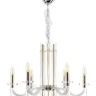 Люстра Crystal Lux AURELIO SP6 GOLD+CHROME/TRANSPARENT