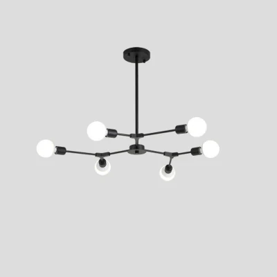 Люстра на штанге LATE D86 Black ImperiumLoft