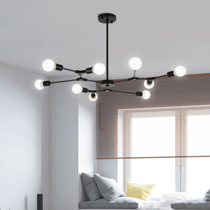 Люстра на штанге LATE D86 Black ImperiumLoft