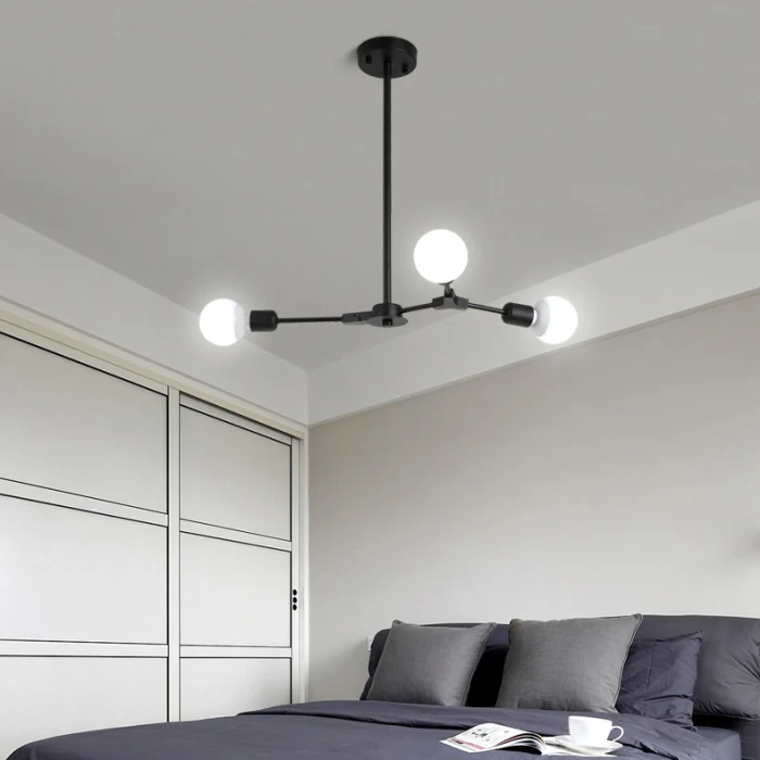 Люстра на штанге LATE D86 Black ImperiumLoft