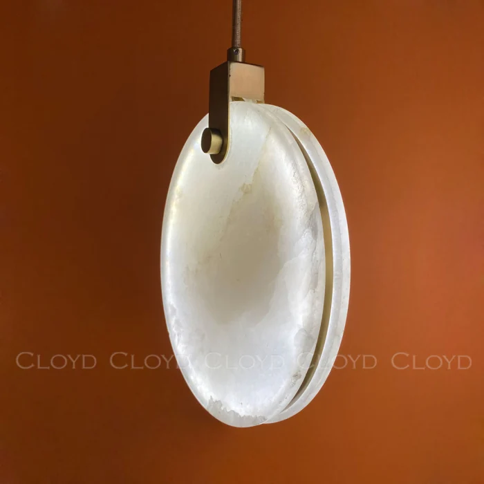 Подвесной светильник Cloyd BOSFOR-A P1 / Ø25 см - алебастр - латунь (арт.11164)