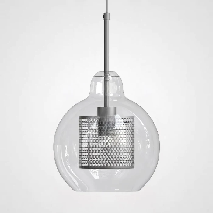 Подвесной светильник CATCH F pear silver D25 ImperiumLoft