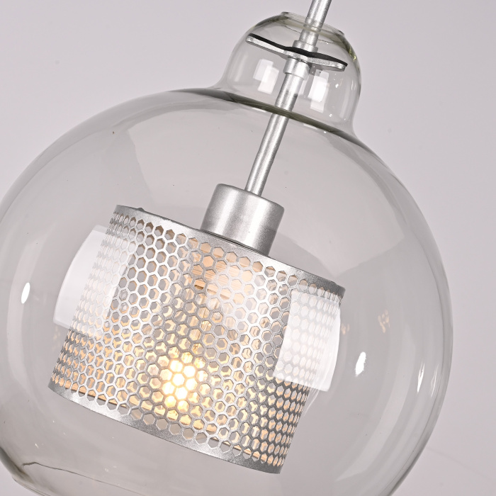 Подвесной светильник CATCH F pear silver D25 ImperiumLoft