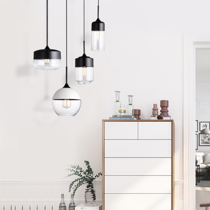 Подвесной светильник NORD D D25 Black/Transparent ImperiumLoft