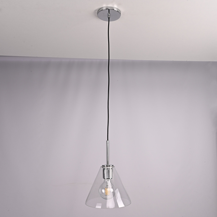 Подвесной светильник RH Utilitaire Funnel Pendant Silver ImperiumLoft