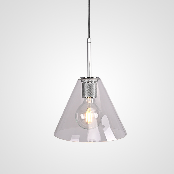 Подвесной светильник RH Utilitaire Funnel Pendant Silver ImperiumLoft