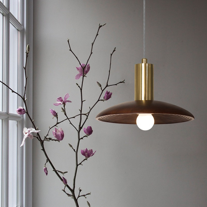 Подвесной светильник WOOD Dark brown ImperiumLoft